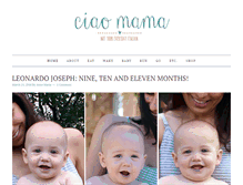 Tablet Screenshot of ciao-mama.com